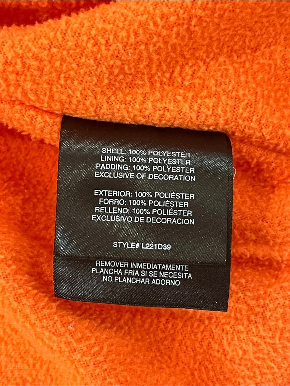 London Fog Kids Active Puffer Jacket Winter Coat Gray & Orange, Size M 10-12